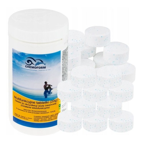 Tabletki Multifunkcyjne Chlor Do Basenu Multichlor 20g 200g 5