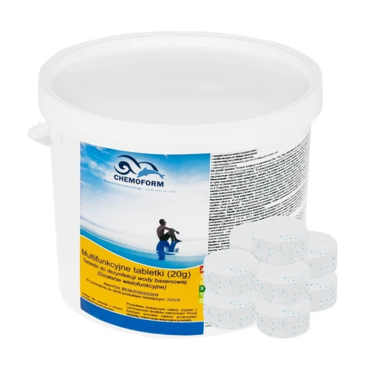 Tabletki Multifunkcyjne Chlor Do Basenu Multichlor 20g 200g 6