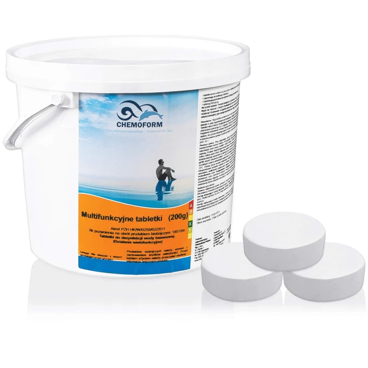 Tabletki Multifunkcyjne Chlor Do Basenu Multichlor 20g 200g 9