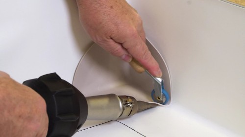 Wałek Teflonowy Rolka Dociskowa 8mm PTFE Do Zgrzewania Folii Basenowej 1