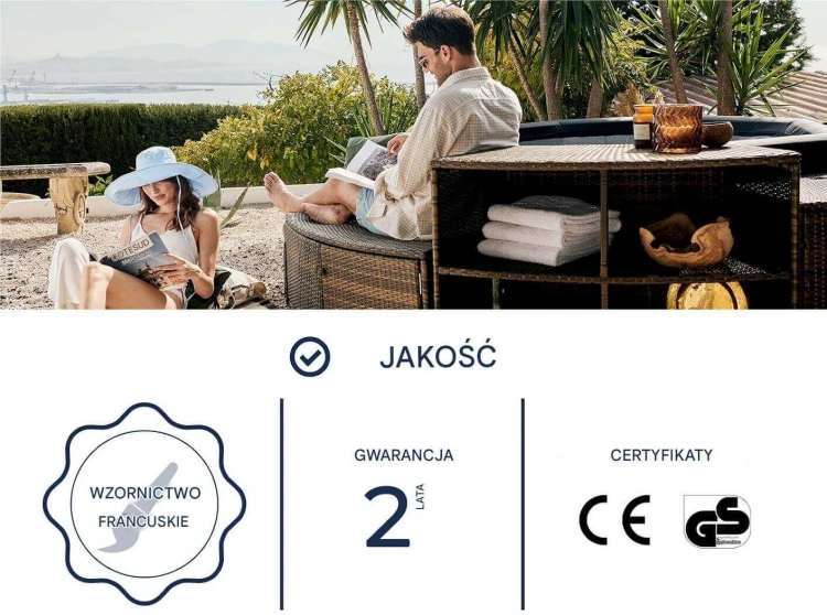 Netspa Octopus Solidne Spa Ogrodowe Masaż Meble 13