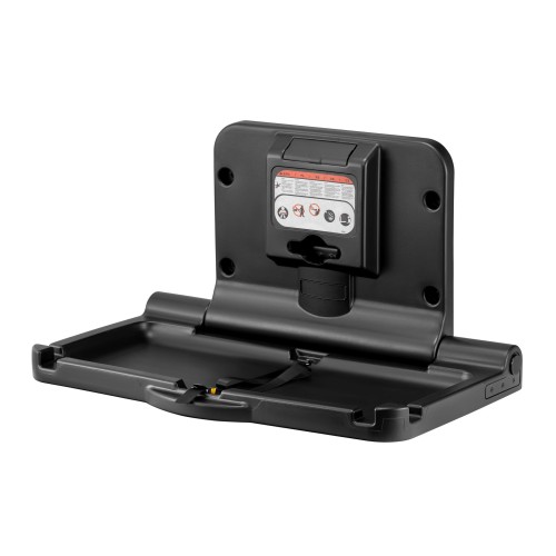 Przewijak Dla Niemowląt I Dzieci Składany Na Ścianę Poziomy Czarny 9