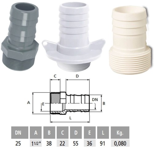 Tulejka Przyłącze Złączka 38mm 1
