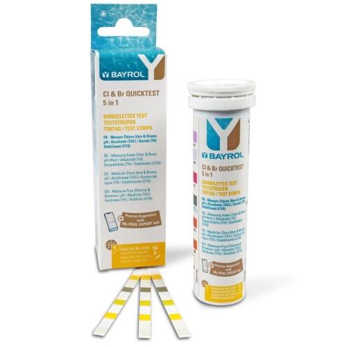 Tester Wody Basenowej Bayrol Quicktest 50 Pasków 5w1 4