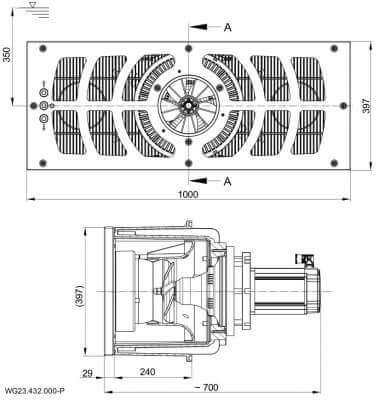 Przeciwprąd Do Basenu Speck BADU Jet Turbo Light 200 m3/h 230 V 2