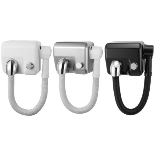 Suszarka Basenowa Do Włosów Z Wężem Metal Biała Srebrna Czarna 4