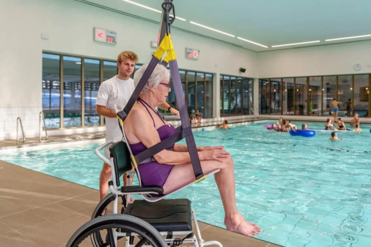 Podnośnik Basenowy Dla Niepełnosprawnych Handi-Move 3200 + Fotel Pool Lift Chair 3620 21