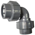Kolano 90' PVC-U Zaciskowe Praher IBG FlexFit 2