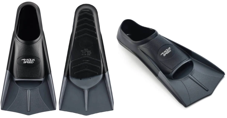 Płetwy Treningowe Krótkie Aquaspeed Czarne (2).jpg