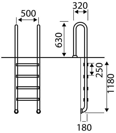 Drabinka Do Basenu Lina Stal 304 4 Stopnie Wymiary 30004teb.jpg