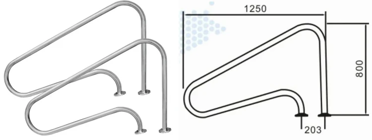poręcz FX-2 producent Tebas Steel wymiary.jpg