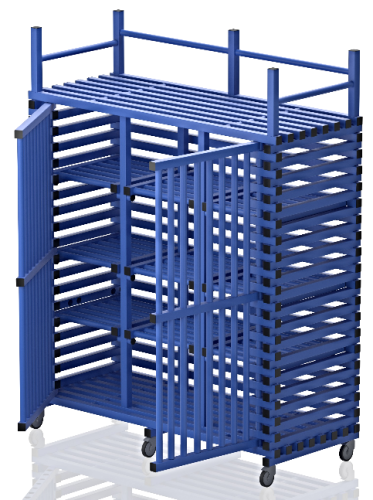 Wózek Basenowy Mega Regał Duża Szafa Basenowa 4