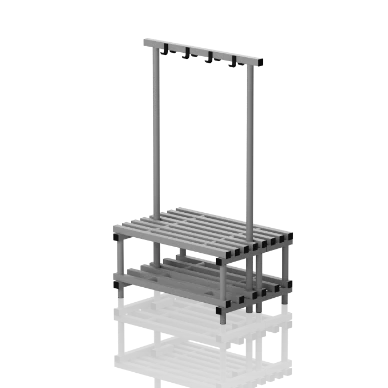 Ławka Basenowa Z Półką I Wieszakiem Jednostronne Dwustronne 2