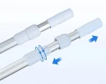 Tyczka Teleskop Aluminiowy 1,2 - 2,4m Dwuczęściowa Małe Baseny (3).webp