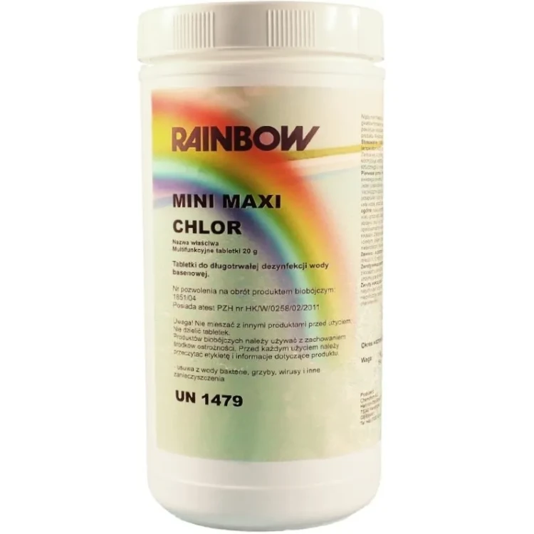 Chlor Do Basenu Mini Tabletki 20g Wolnorozpuszczalne 1kg.webp