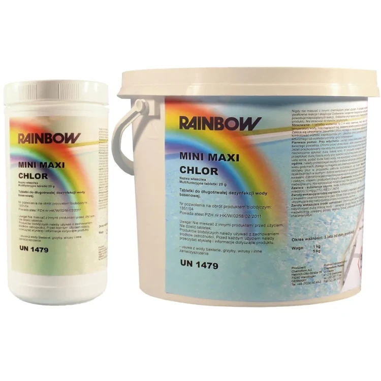 Chlor Do Basenu Mini Tabletki 20g Wolnorozpuszczalne