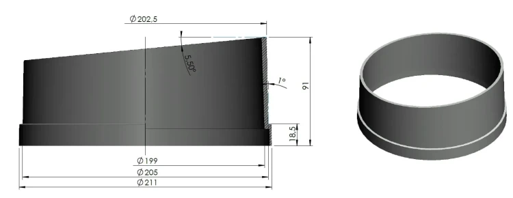 Podwyższenie Do Skimmerów Basenowych Euro Fi 20cm (3).webp