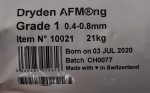 Oryginalne Szkło Filtracyjne Afm NG 0,4 - 1,0 Dryden Aqua 10