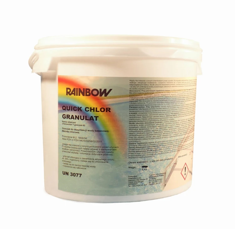 Chlor Do Basenu Quick "SZOK" Granulat 1kg 5kg 1