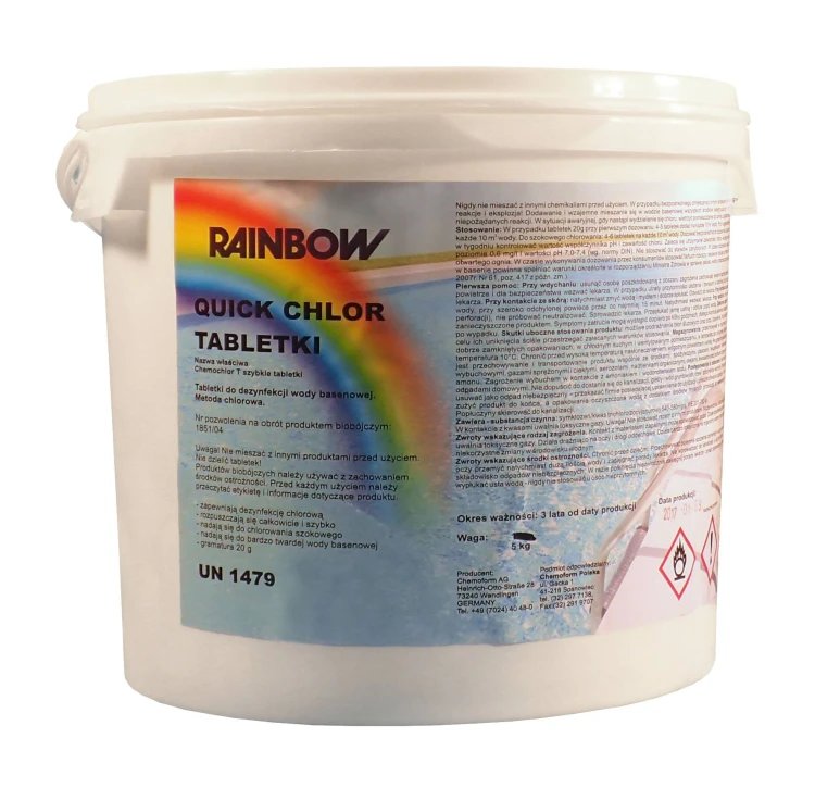 Chlor Chemochlor T Quick Tabletki 20g Szybkorozpuszczalne 1kg 5kg 1