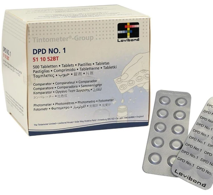 Tabletki Dpd1 Lovibond Chlor Wolny Fotometr 3
