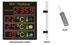 Elektroniczna Tablica Basenowa Zegar Temperatura 1