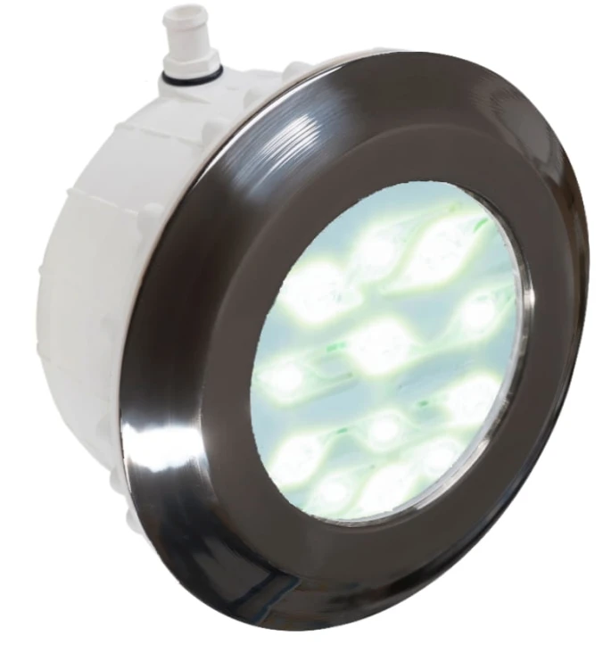 Lampa Basenowa Stalowa Ramka Led 12v 14