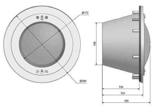 Lampa Basenowa Stal Nierdzewna Led 12v Diamond Plus 1