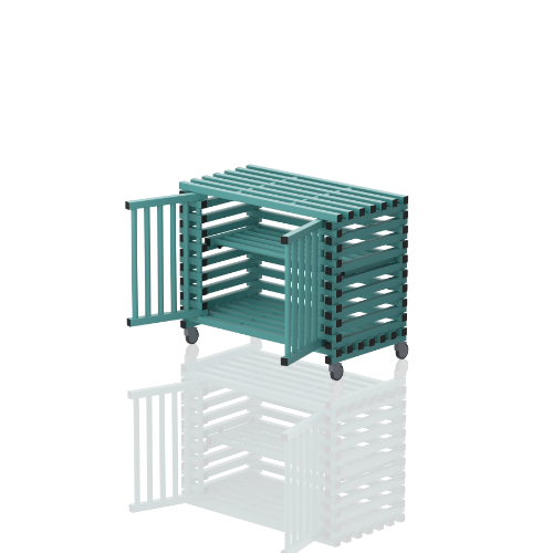 Wózek Na Sprzęt Basenowy Szafka Wysoka 14