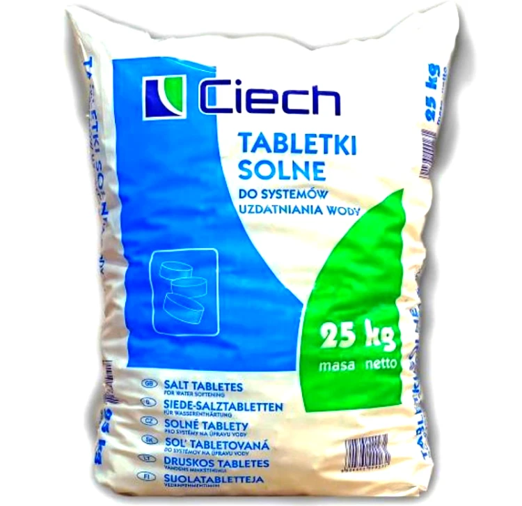 Tabletki Solne Do Uzdatniania Wody 25kg