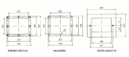 Ramka Przednia Skimmera Z Brązu Do Basenów Wykładanych Folią 2