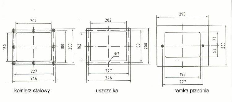 Ramka Przednia Skimmera Z Brązu Do Basenów Wykładanych Folią 2