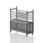 Wózek Basenowy Na Makarony Z Półką Zamykaną 8