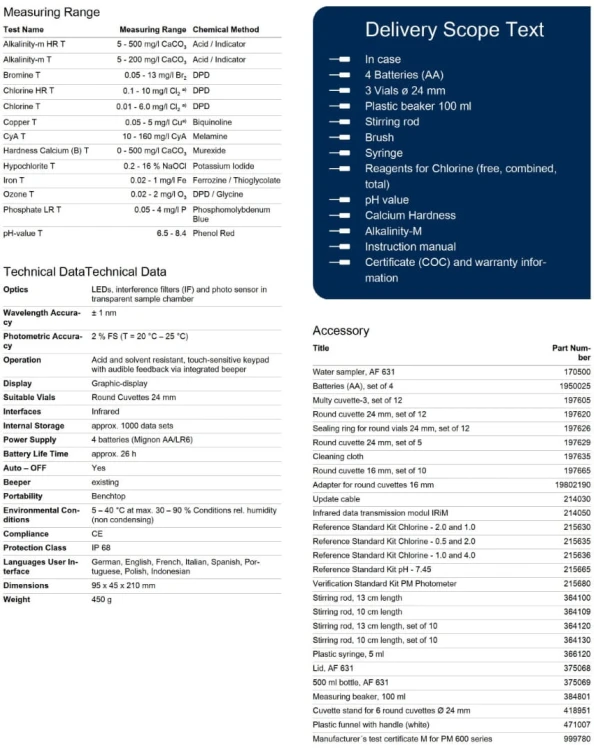 Fotometr Fotolizer Pm600 Pm620 Pm630 1