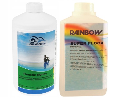 Koagulant Flockfix Super Flock - Usuwa Mętność Wody 1l 3l 5l 6