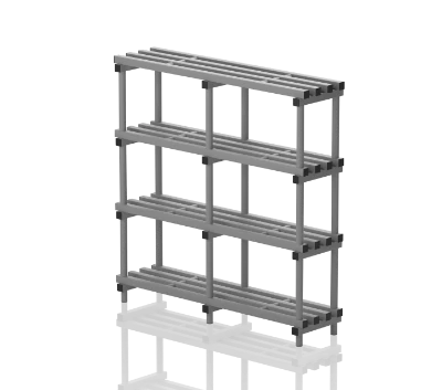 Regały Basenowe - Szafy Czteropiętrowe 30
