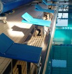 Słupek Basenowy Startowy Niski TORINO Z Belką Do Nogi Zakrocznej 1