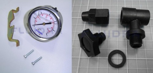 Manometr Płaski 3 Bar Poziomy 2