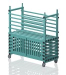 Wózek Basenowy Na Makarony Z Półką Zamykaną 6