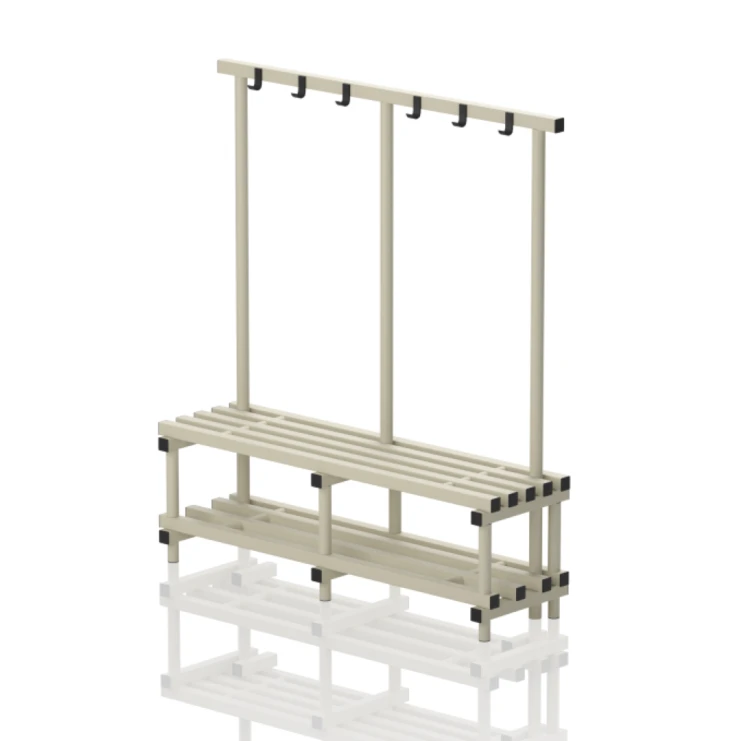 Ławka Basenowa Z Półką I Wieszakiem Jednostronne Dwustronne 25