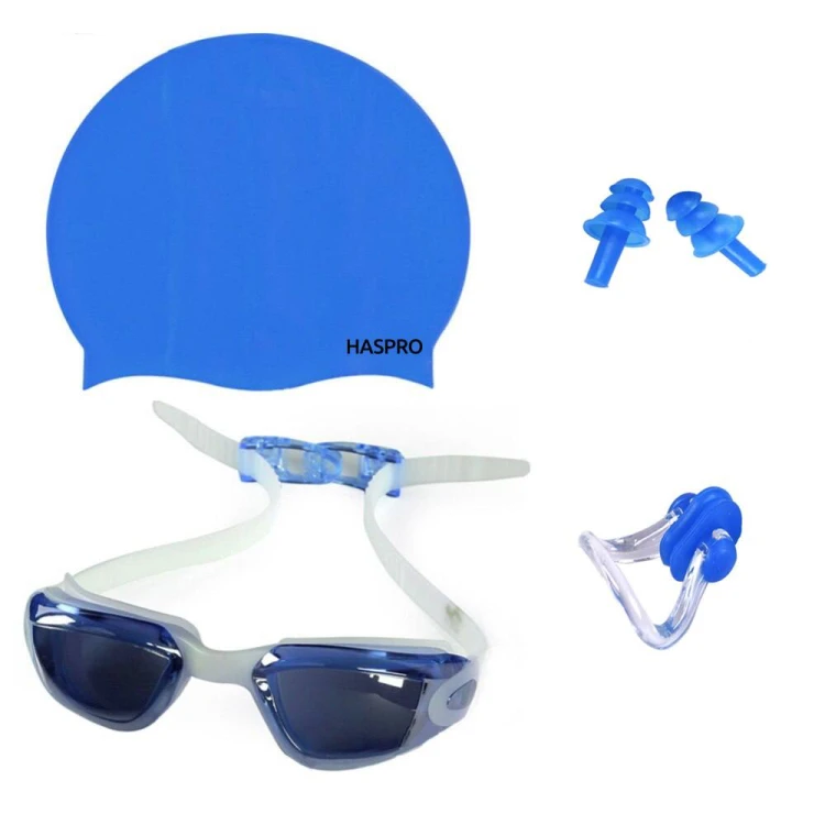 Zestaw Do Pływania Dla Dzieci - Okulary Czepek Zatyczki 3