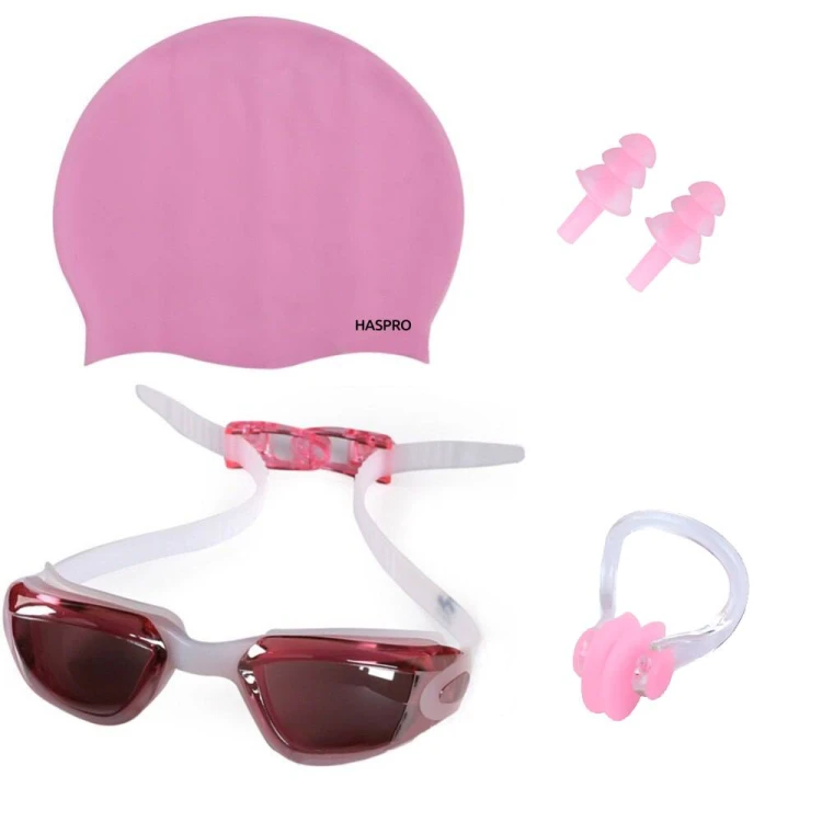 Zestaw Do Pływania Dla Dzieci - Okulary Czepek Zatyczki 5