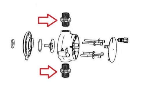 Zawór S-D DN4 Do Pomp Dinodos Wlotowo Wylotowy 3