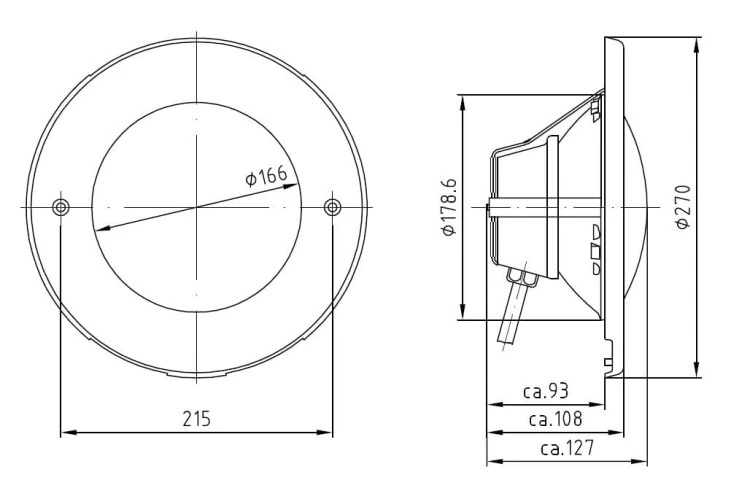 Lampa Basenowa Brąz Wkład Led 12v 2
