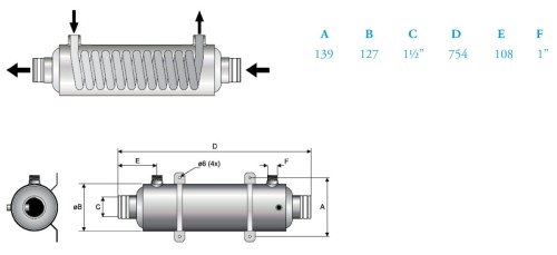 Wymiennik Ciepła Z Tytanu 28kw 40kw 75kw 1