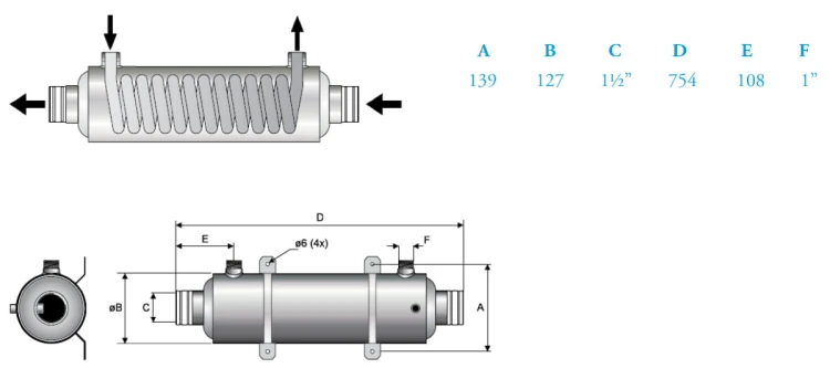 Wymiennik Ciepła Z Tytanu 28kw 40kw 75kw 1