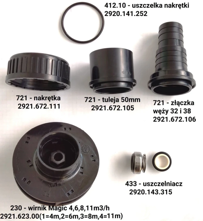 Pompa Basenowa Speck Badu Magic Części Zamienne 2