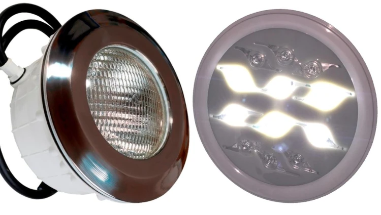 Lampa Basenowa Stalowa Ramka Led 12v 6