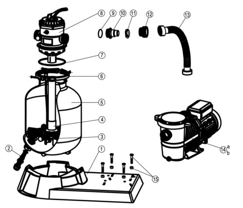 Części Zamienne Filtra Do Basenu Saturn 1