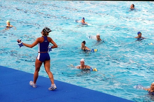 Mata Antyposlizgowa Dla Instruktora Aqua Aerobiku